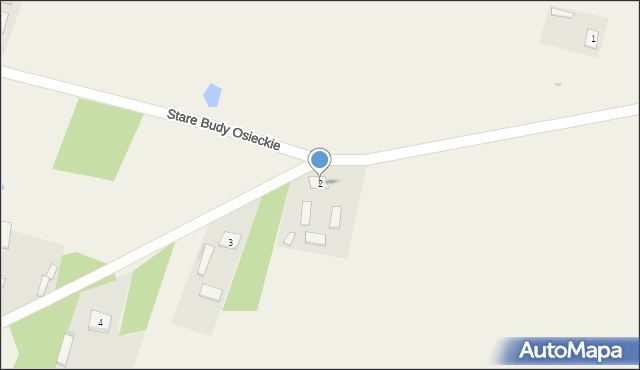 Stare Budy Osieckie, Stare Budy Osieckie, 2, mapa Stare Budy Osieckie
