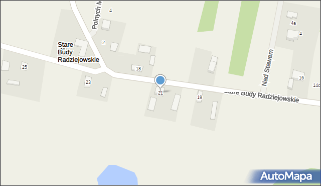 Stare Budy Radziejowskie, Stare Budy Radziejowskie, 21, mapa Stare Budy Radziejowskie