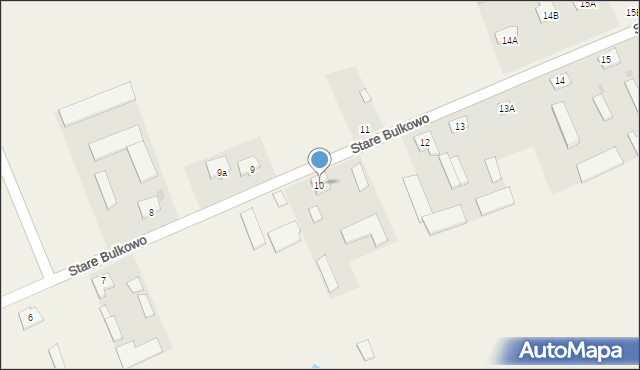 Stare Bulkowo, Stare Bulkowo, 10, mapa Stare Bulkowo