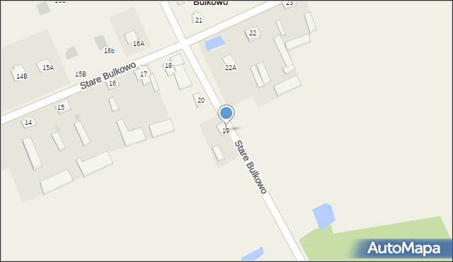 Stare Bulkowo, Stare Bulkowo, 19, mapa Stare Bulkowo