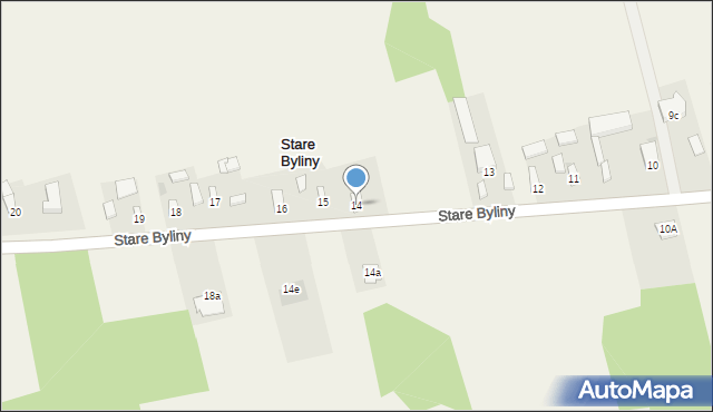 Stare Byliny, Stare Byliny, 14, mapa Stare Byliny