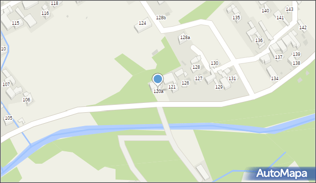 Stare Bystre, Stare Bystre, 120a, mapa Stare Bystre