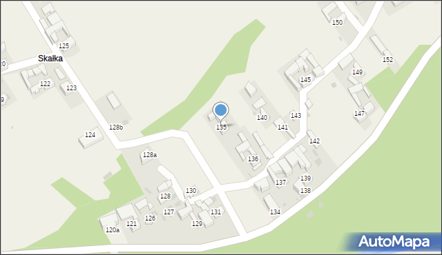 Stare Bystre, Stare Bystre, 135, mapa Stare Bystre