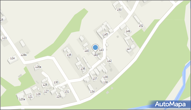 Stare Bystre, Stare Bystre, 141, mapa Stare Bystre