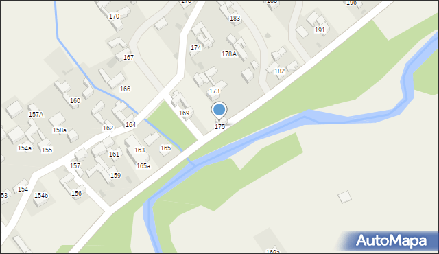 Stare Bystre, Stare Bystre, 175, mapa Stare Bystre
