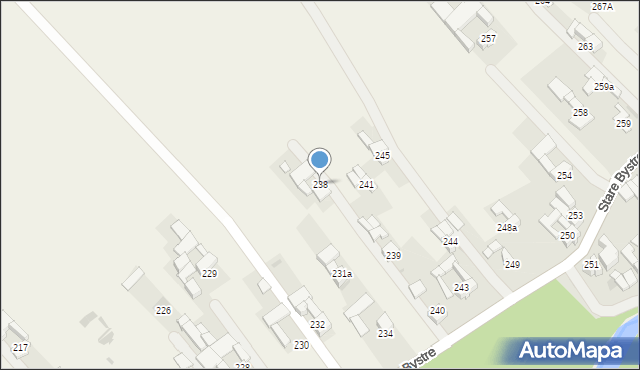 Stare Bystre, Stare Bystre, 238, mapa Stare Bystre