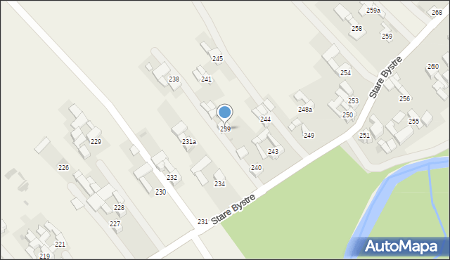 Stare Bystre, Stare Bystre, 239, mapa Stare Bystre