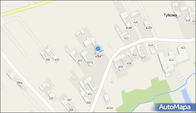 Stare Bystre, Stare Bystre, 408a, mapa Stare Bystre