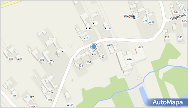 Stare Bystre, Stare Bystre, 412, mapa Stare Bystre