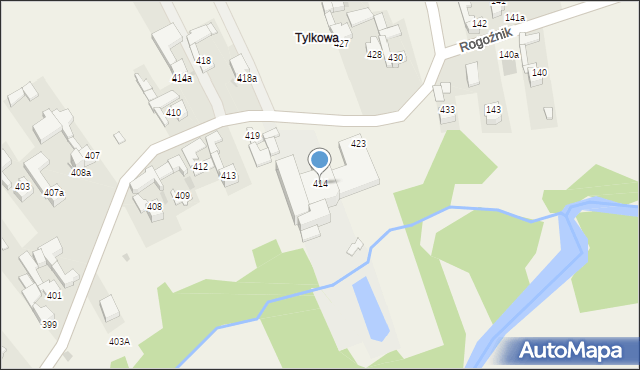 Stare Bystre, Stare Bystre, 414, mapa Stare Bystre