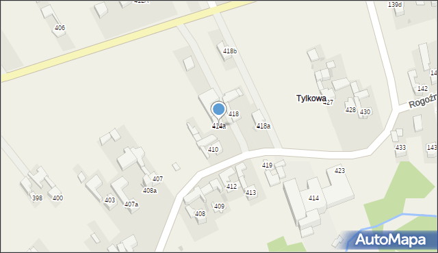 Stare Bystre, Stare Bystre, 414a, mapa Stare Bystre