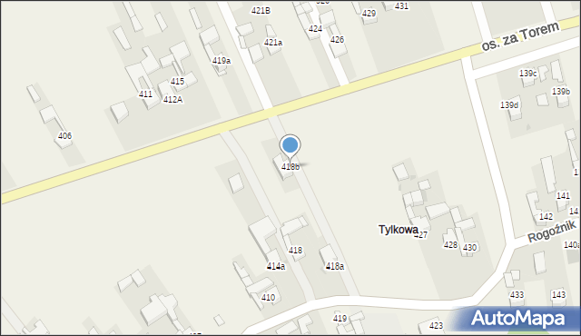 Stare Bystre, Stare Bystre, 418b, mapa Stare Bystre