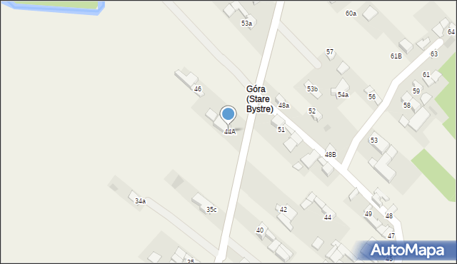 Stare Bystre, Stare Bystre, 44A, mapa Stare Bystre