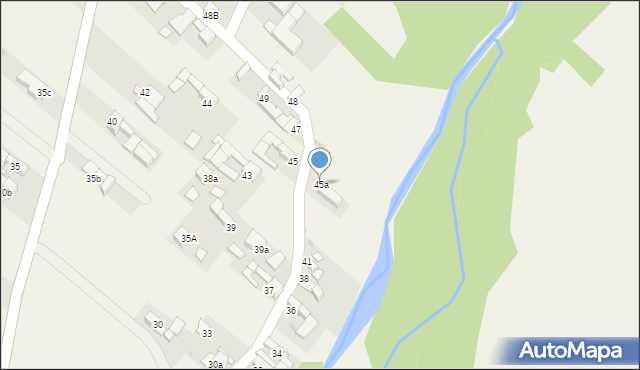 Stare Bystre, Stare Bystre, 45a, mapa Stare Bystre