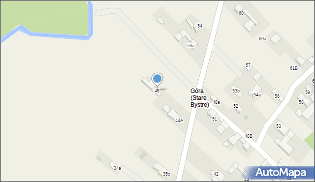 Stare Bystre, Stare Bystre, 46, mapa Stare Bystre