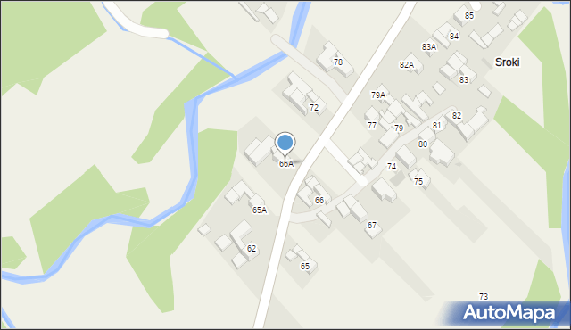 Stare Bystre, Stare Bystre, 66A, mapa Stare Bystre