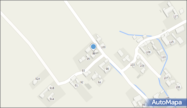 Stare Bystre, Stare Bystre, 96, mapa Stare Bystre