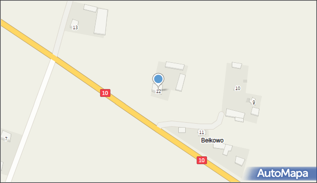 Stare Chabowo, Stare Chabowo, 12, mapa Stare Chabowo