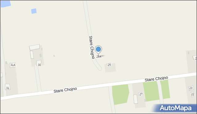 Stare Chojno, Stare Chojno, 29A, mapa Stare Chojno