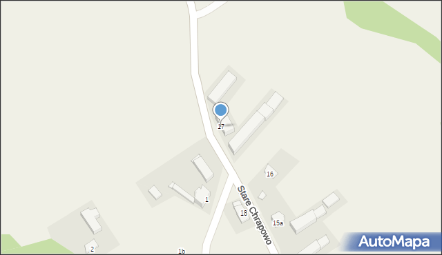 Stare Chrapowo, Stare Chrapowo, 17, mapa Stare Chrapowo