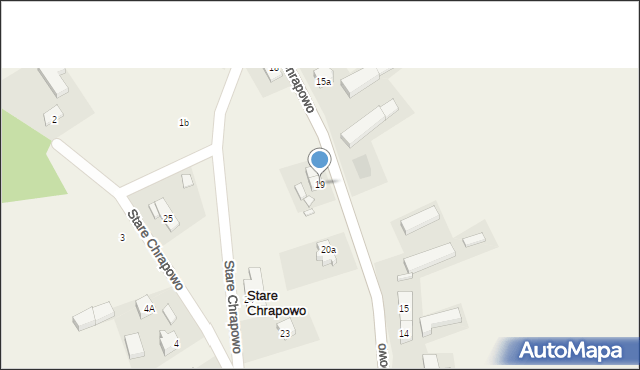 Stare Chrapowo, Stare Chrapowo, 19, mapa Stare Chrapowo