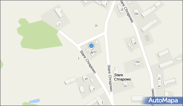Stare Chrapowo, Stare Chrapowo, 25, mapa Stare Chrapowo