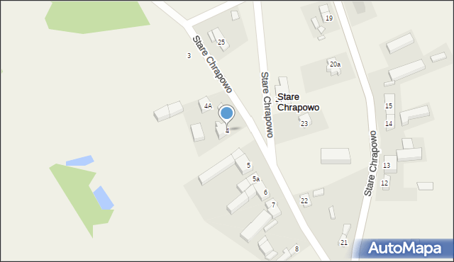 Stare Chrapowo, Stare Chrapowo, 4, mapa Stare Chrapowo
