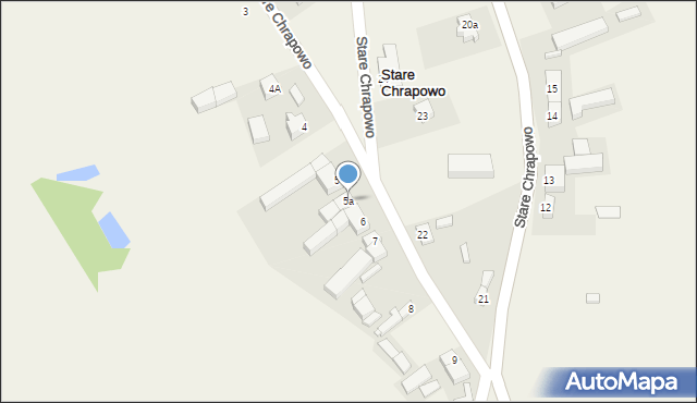Stare Chrapowo, Stare Chrapowo, 5a, mapa Stare Chrapowo