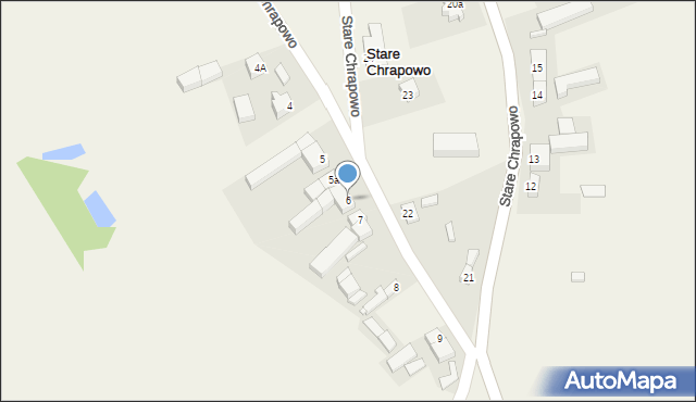 Stare Chrapowo, Stare Chrapowo, 6, mapa Stare Chrapowo