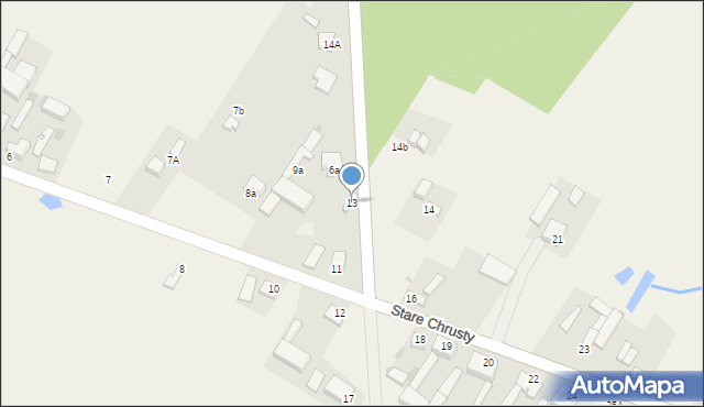 Stare Chrusty, Stare Chrusty, 13, mapa Stare Chrusty