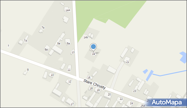 Stare Chrusty, Stare Chrusty, 14, mapa Stare Chrusty