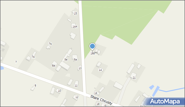 Stare Chrusty, Stare Chrusty, 14b, mapa Stare Chrusty