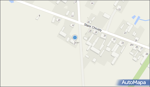 Stare Chrusty, Stare Chrusty, 17, mapa Stare Chrusty