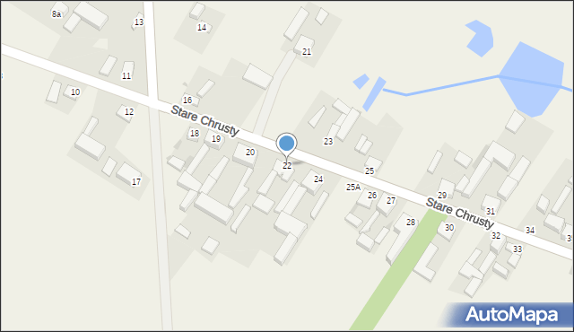 Stare Chrusty, Stare Chrusty, 22, mapa Stare Chrusty