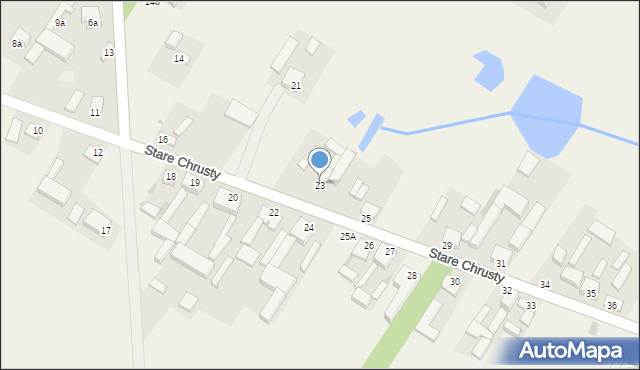 Stare Chrusty, Stare Chrusty, 23, mapa Stare Chrusty