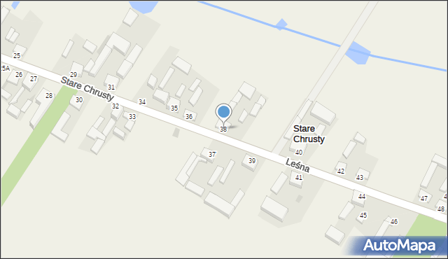 Stare Chrusty, Stare Chrusty, 38, mapa Stare Chrusty