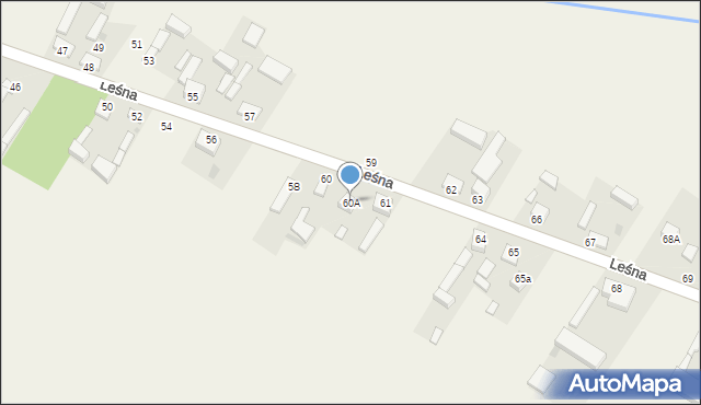 Stare Chrusty, Stare Chrusty, 60A, mapa Stare Chrusty