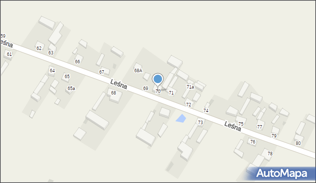 Stare Chrusty, Stare Chrusty, 70, mapa Stare Chrusty