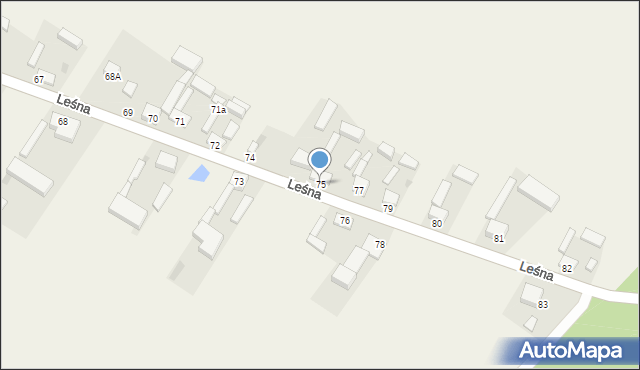 Stare Chrusty, Stare Chrusty, 75, mapa Stare Chrusty