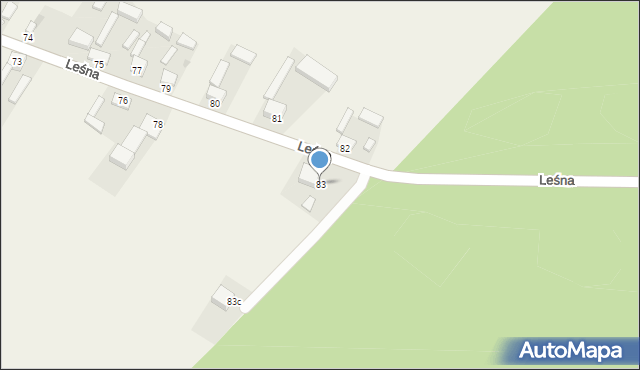 Stare Chrusty, Stare Chrusty, 83, mapa Stare Chrusty