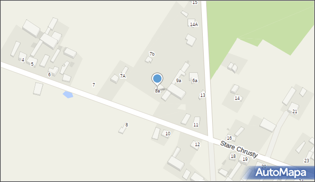 Stare Chrusty, Stare Chrusty, 8a, mapa Stare Chrusty