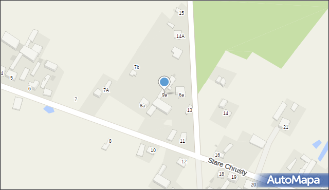 Stare Chrusty, Stare Chrusty, 9a, mapa Stare Chrusty