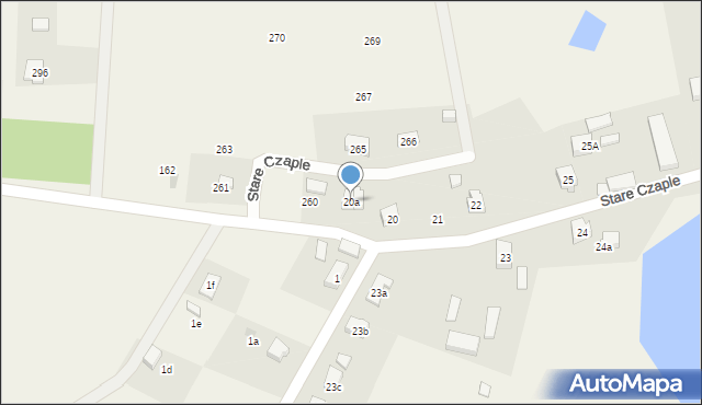 Stare Czaple, Stare Czaple, 20a, mapa Stare Czaple