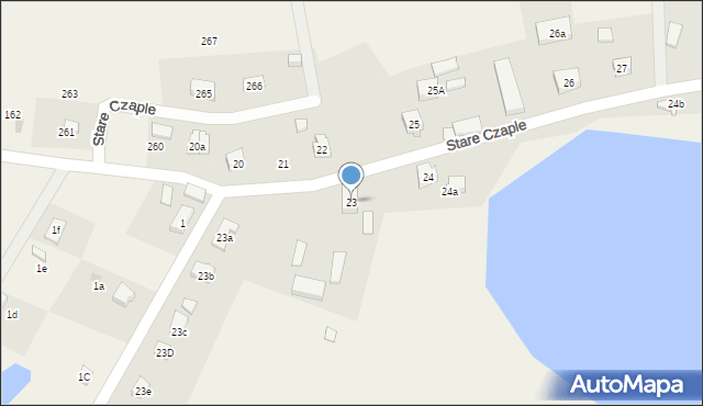 Stare Czaple, Stare Czaple, 23, mapa Stare Czaple