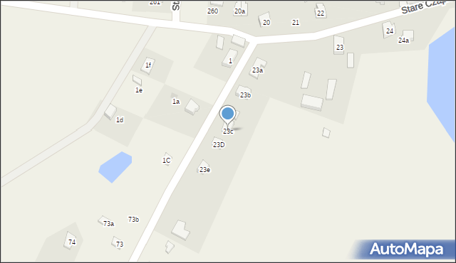 Stare Czaple, Stare Czaple, 23c, mapa Stare Czaple
