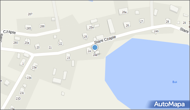 Stare Czaple, Stare Czaple, 24a, mapa Stare Czaple