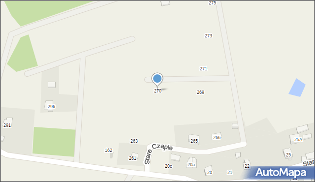 Stare Czaple, Stare Czaple, 270, mapa Stare Czaple