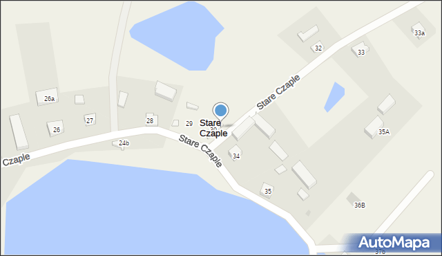Stare Czaple, Stare Czaple, 30a, mapa Stare Czaple
