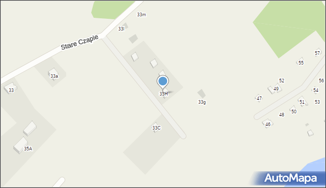 Stare Czaple, Stare Czaple, 33H, mapa Stare Czaple