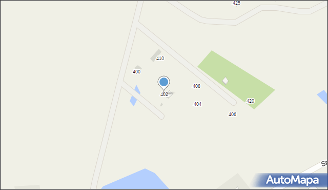 Stare Czaple, Stare Czaple, 402, mapa Stare Czaple